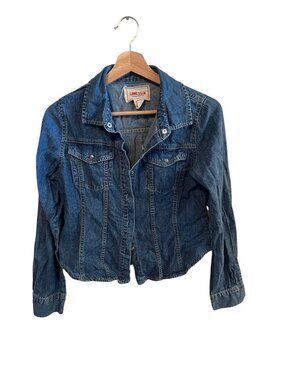 Lone Star Long Sleeve Blue Denim Shirt Jacket Western Style Women's Size M